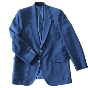Vintage Edgeworth Mens 40R Navy Sport Coat
